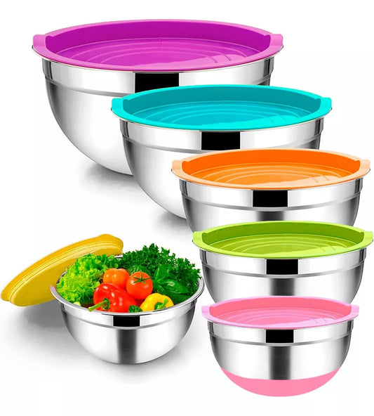 Set 7 Bowls De Cocina Acero Inoxidable